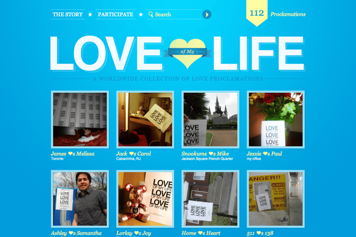 Love of My Life website preview